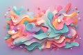 modern colorful pastel gradient abstract geometric shape, memphis style background Royalty Free Stock Photo