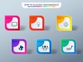 Modern colorful success business infographics template with icons and elements