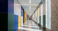 Modern Colorful Terrazzo Hallway Interior Royalty Free Stock Photo