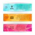 Modern colorful triangular style Business Infographics. Vector i Royalty Free Stock Photo