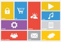 Modern colorful user interface vector Royalty Free Stock Photo