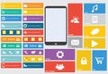 Modern colorful user interface vector Royalty Free Stock Photo