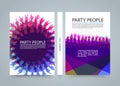 Modern colorful vertical music party banners. Vector illustration