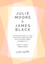 Modern Colorful Wedding Invitation template