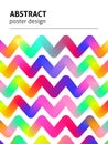 Modern Colorful Zigzag Poster