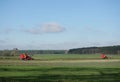 Harvesters harvest of sugar beet