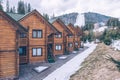 Modern and comfortable cottages on the ski resort