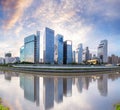 Modern commercial skyscraper building in shenzhen financial center China. Royalty Free Stock Photo