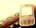 Modern communication - mobile phone and e-mail Royalty Free Stock Photo