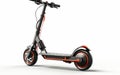 Modern Commuter Electric Scooter on White Background Royalty Free Stock Photo