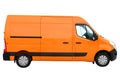 Modern compact van. Royalty Free Stock Photo