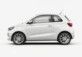 Modern compact white hatchback Royalty Free Stock Photo
