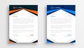 modern company letterhead design template set of two