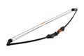 Modern compound bow with orange grip and dual-string system Royalty Free Stock Photo