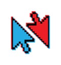 Modern computer arrow, mouse, pixel cursor, icon, symbol for web site design, logo, app, ui, vector illustration