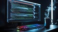 Modern Computer Displaying Data Analysis Charts and Digital Insights Royalty Free Stock Photo