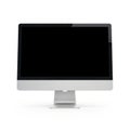 Modern computer monitor with black screen Royalty Free Stock Photo