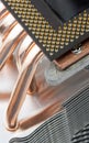 Modern computer processor with big cooler Royalty Free Stock Photo