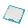 Modern computer processor, modern central processing unit, CPU Royalty Free Stock Photo