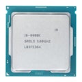 Modern computer processor, modern central processing unit CPU Royalty Free Stock Photo