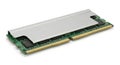 Modern Computer RAM Memory Module Stick with Heatsink for PC or Server Upgrade on White Background Royalty Free Stock Photo