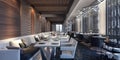 Modern concept design of restaurant lounge