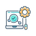Modern Integration Testing Icon Concept