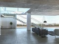 Modern concrete interior