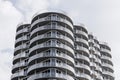 Modern condo building with semi-circular balconies, creative architecture in Rotterdam, Netherlands Royalty Free Stock Photo