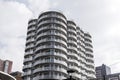 Modern condo building with semi-circular balconies, creative architecture in Rotterdam, Netherlands Royalty Free Stock Photo