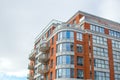 Modern condo buildings with huge windows and balconies in Montreal Royalty Free Stock Photo