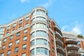 Modern condo buildings with huge windows and balconies in Montreal Royalty Free Stock Photo