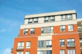 Modern condo buildings with huge windows and balconies in Montreal Royalty Free Stock Photo