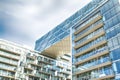 Modern condo buildings with huge windows in Downtown Toronto, Canada Royalty Free Stock Photo