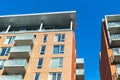 Modern condo buildings with huge windows in Montreal Royalty Free Stock Photo