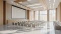 Modern conference hall interior Royalty Free Stock Photo