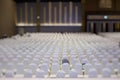 modern conference hall interior with white chairs. seminar room