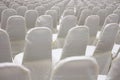 modern conference hall interior with white chairs. seminar room Royalty Free Stock Photo