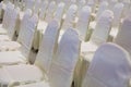 modern conference hall interior with white chairs. seminar room Royalty Free Stock Photo