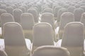 modern conference hall interior with white chairs. seminar room