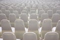 modern conference hall interior with white chairs. seminar room