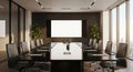 Modern conference room setup Royalty Free Stock Photo