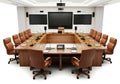 Modern conference room setup Royalty Free Stock Photo