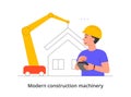 Modern construction machinery concept
