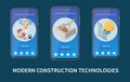 Modern Construction Technologies Background Royalty Free Stock Photo
