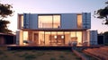 Modern container house, Conceptual modern house made from recycled containers