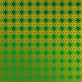 Arabic Background with golden over green Royalty Free Stock Photo