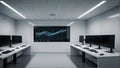 Modern Control Room with Advanced Monitoring Systems Royalty Free Stock Photo