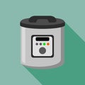 Modern cooker icon, flat style