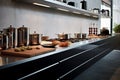 Modern Cooking Equipment in a Tidy and Minimalist Kitchen. Generative By Ai